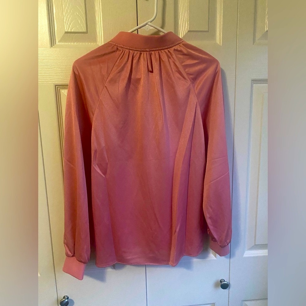 Tibi Blush Pink Satin Blouse - Picture 6 of 10